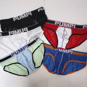 Men's Pump! Briefs 5 Pairs -Size XXL - Mesh & Cotton